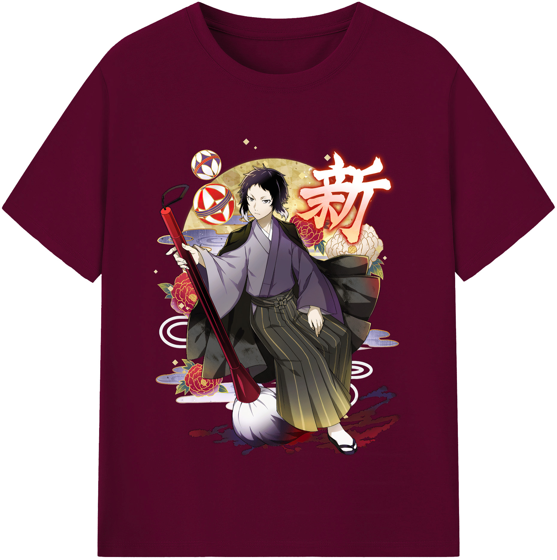 （画像用） 文豪ストレイドッグス Bungo Stray Dogs レディースカジュアルプリントTシャツ（綿100％）